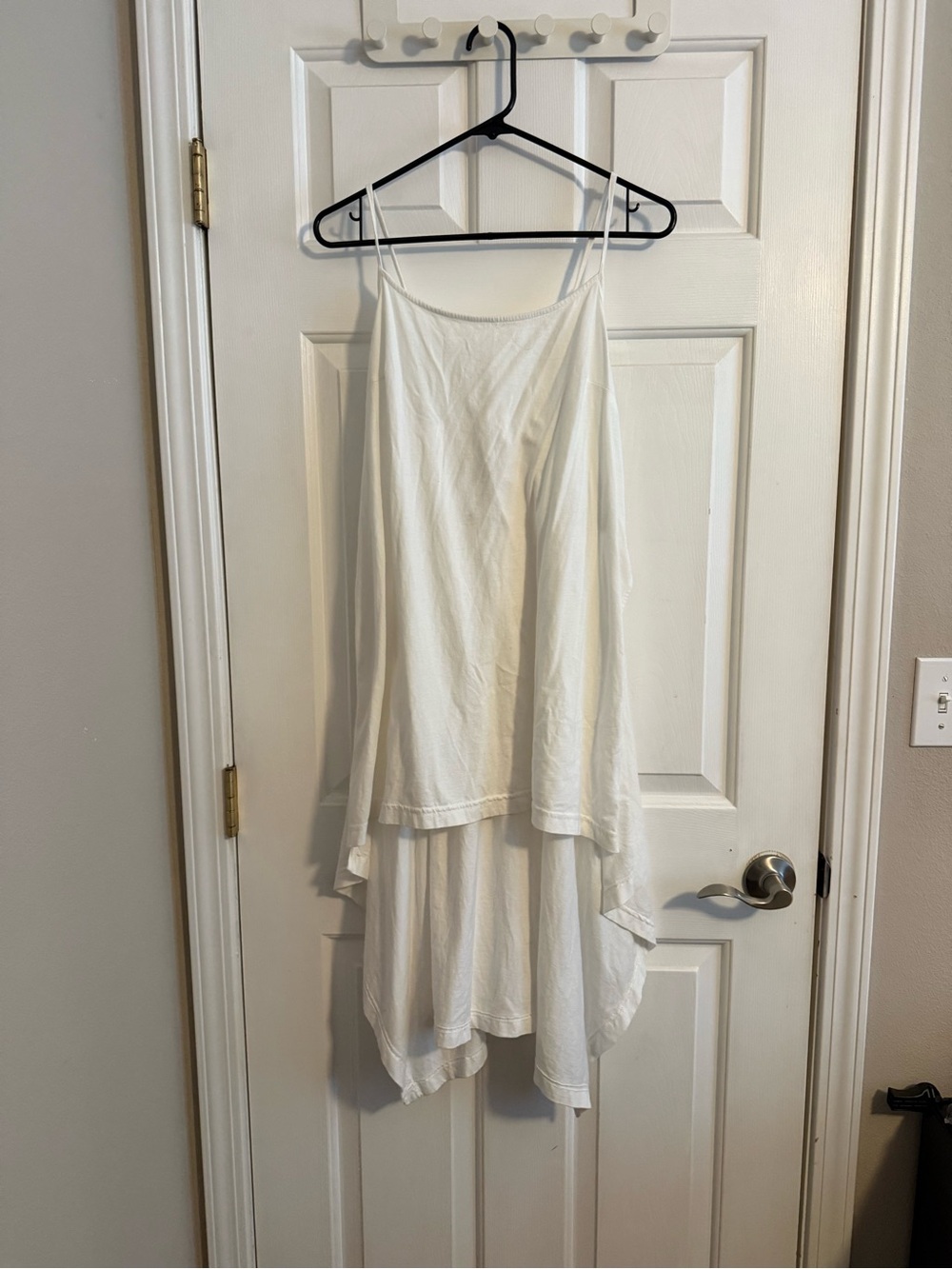 Free People White Layered Spaghetti Strap Tank